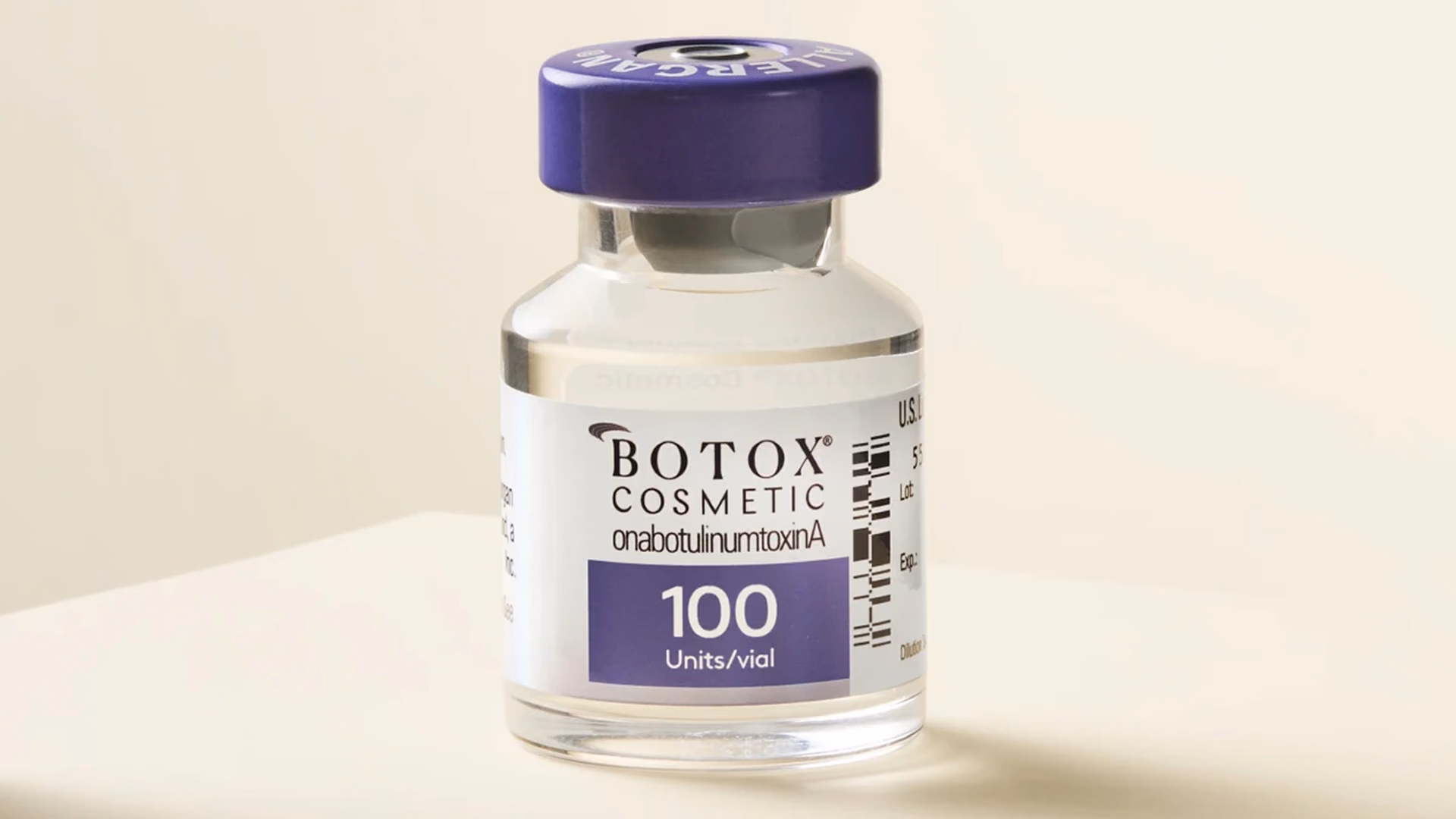 Botox Cosmetic 100 units vial used in FAMA hands-on botox administration training