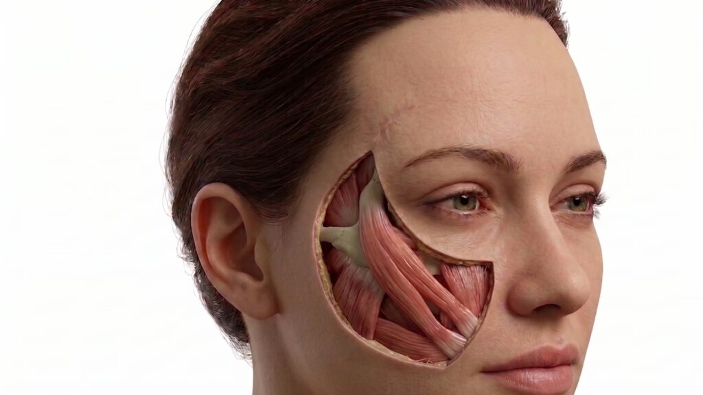 Cheek and jaw muscle anatomy covered in hands-on injectables training