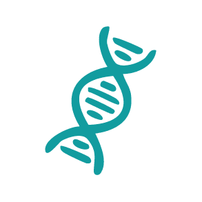 DNA helix icon representing skin cell regeneration