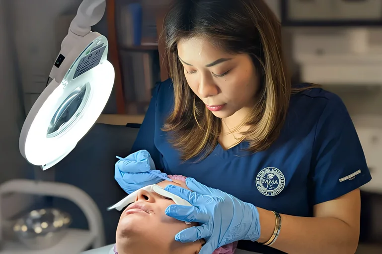Facial treatment training