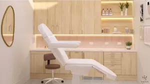 Dermatology clinic interior