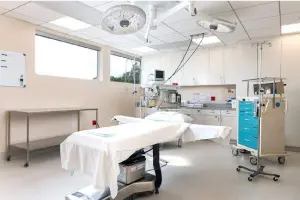 Plastic surgery treatment room