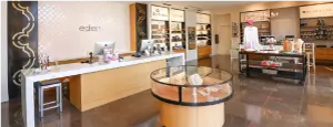 Skincare boutique interior